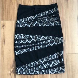 Brand New Arden B black knee length skirt - XS
